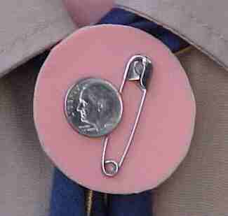 Dime-on-pin